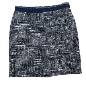 Brooks Brothers Women’s Size 10 Wool Blend tweed Navy blue skirt